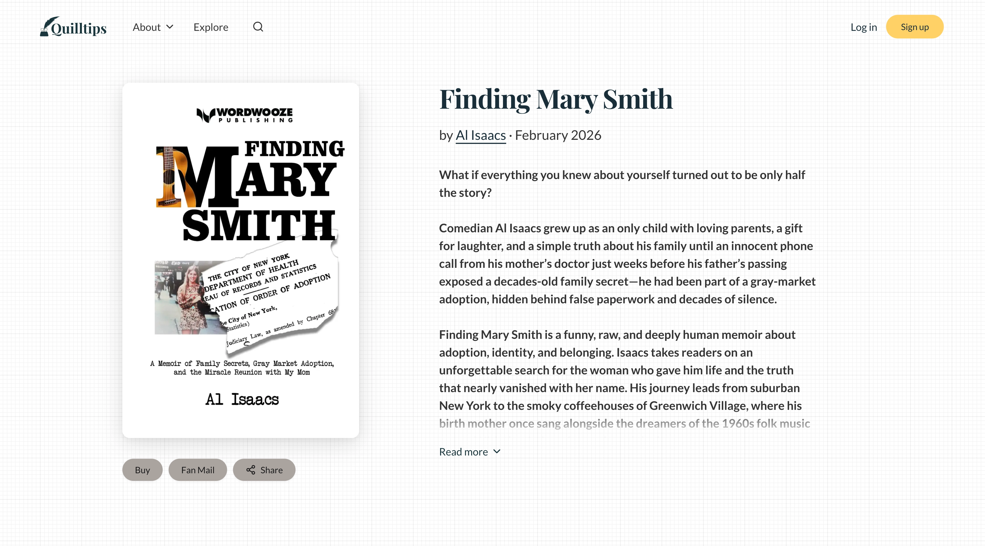 Book page preview — Finding Mary Smith by Al Isaacs